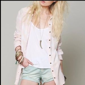 Free People Artisan deluxe gauze top